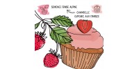 Funky pousse cupcake aux fraises